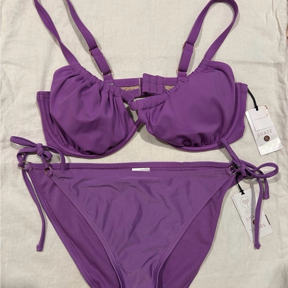 Shade and Shore 2 piece Bikini set - 38d Medium New Swimsuit